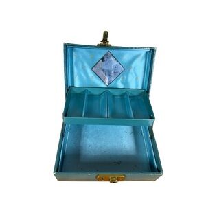 Vintage Blue Jewelry Box